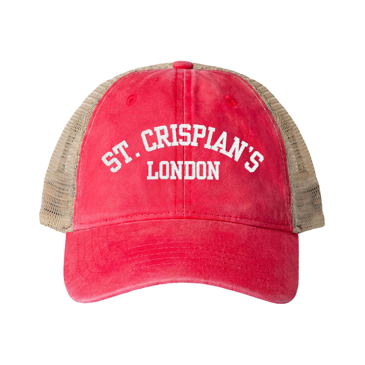 St. Crispian's Women's Washed Mesh-Back Cap - Emma M Lion Hat