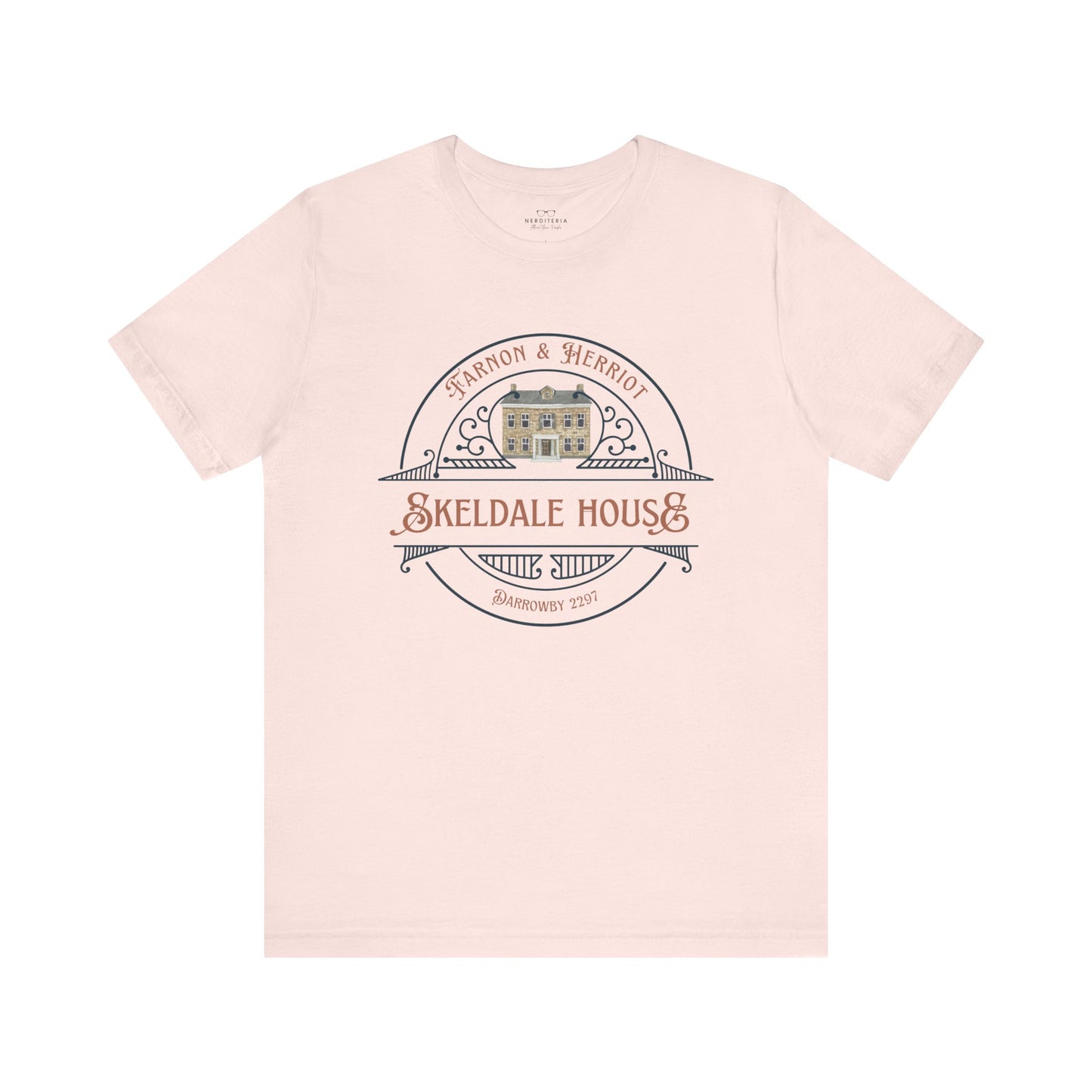 Skeldale House T-shirt with Character Names on Back - All Creatures Great and Small