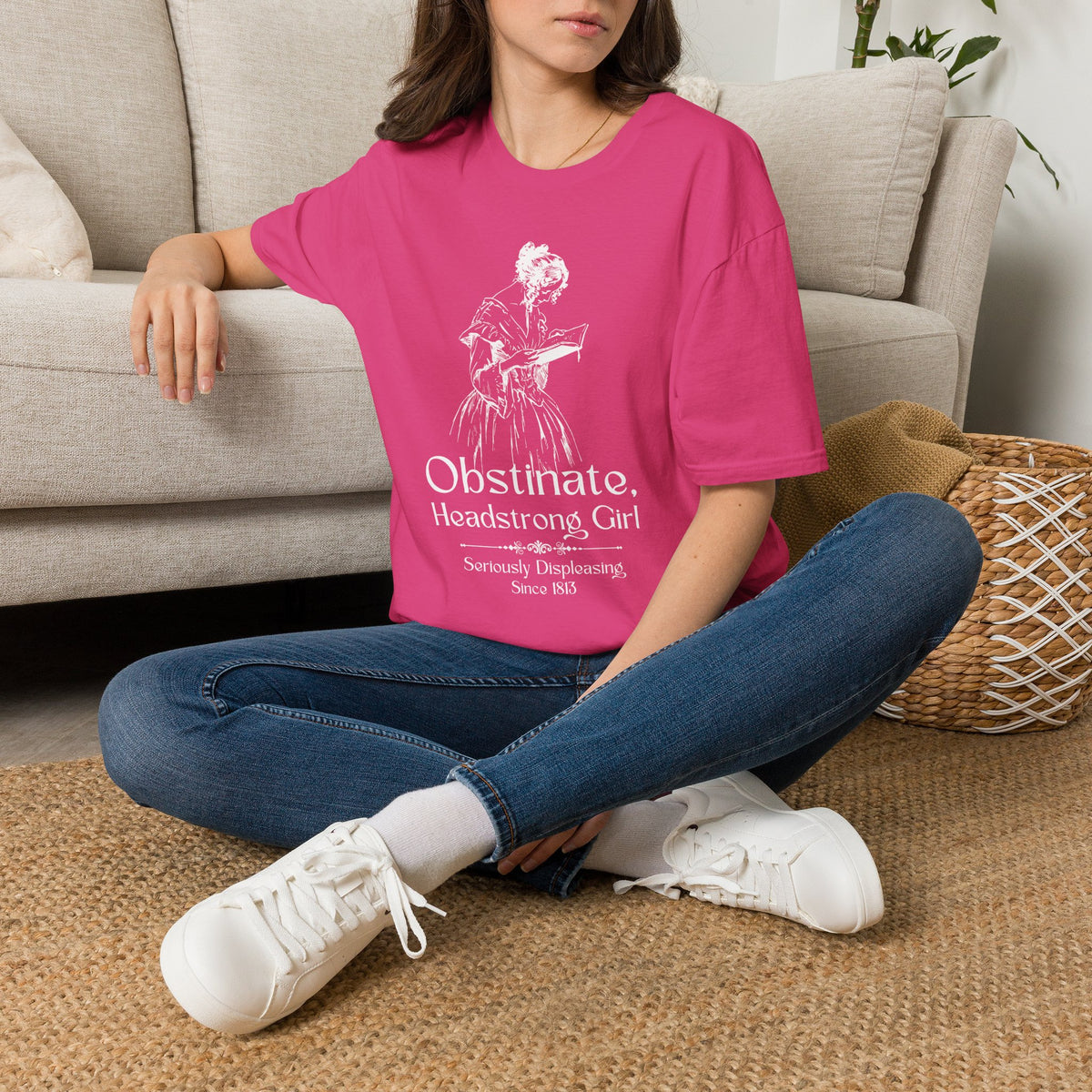 Obstinate Headstrong Girl - Jane Austen Quote Tee