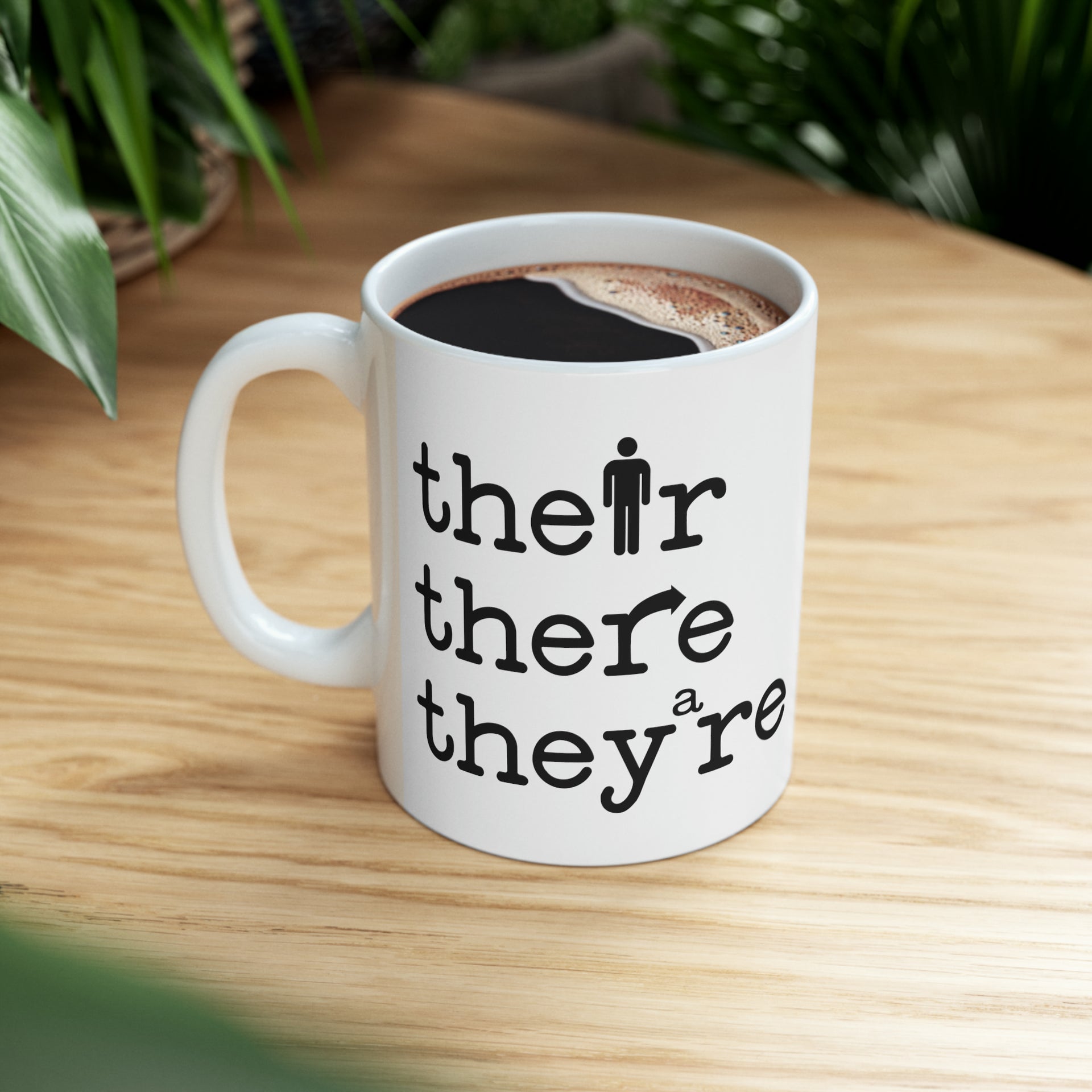 almost there coffee mug Their, There, They're Coffee Mug – Nerditeria.com