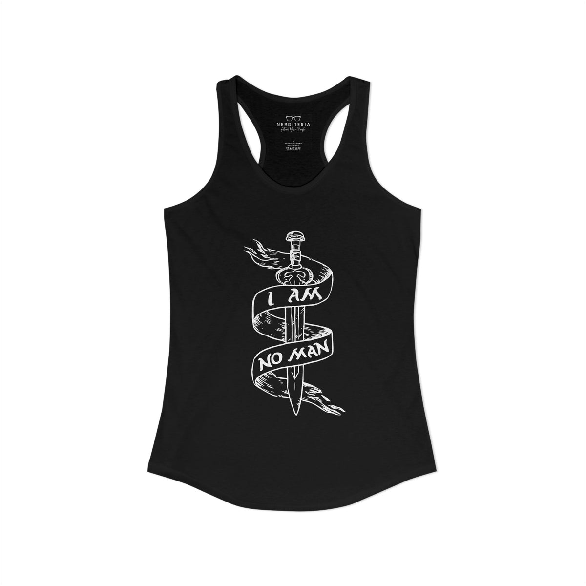I Am No Man Women's Racerback Tank Top - Lord of the Rings
