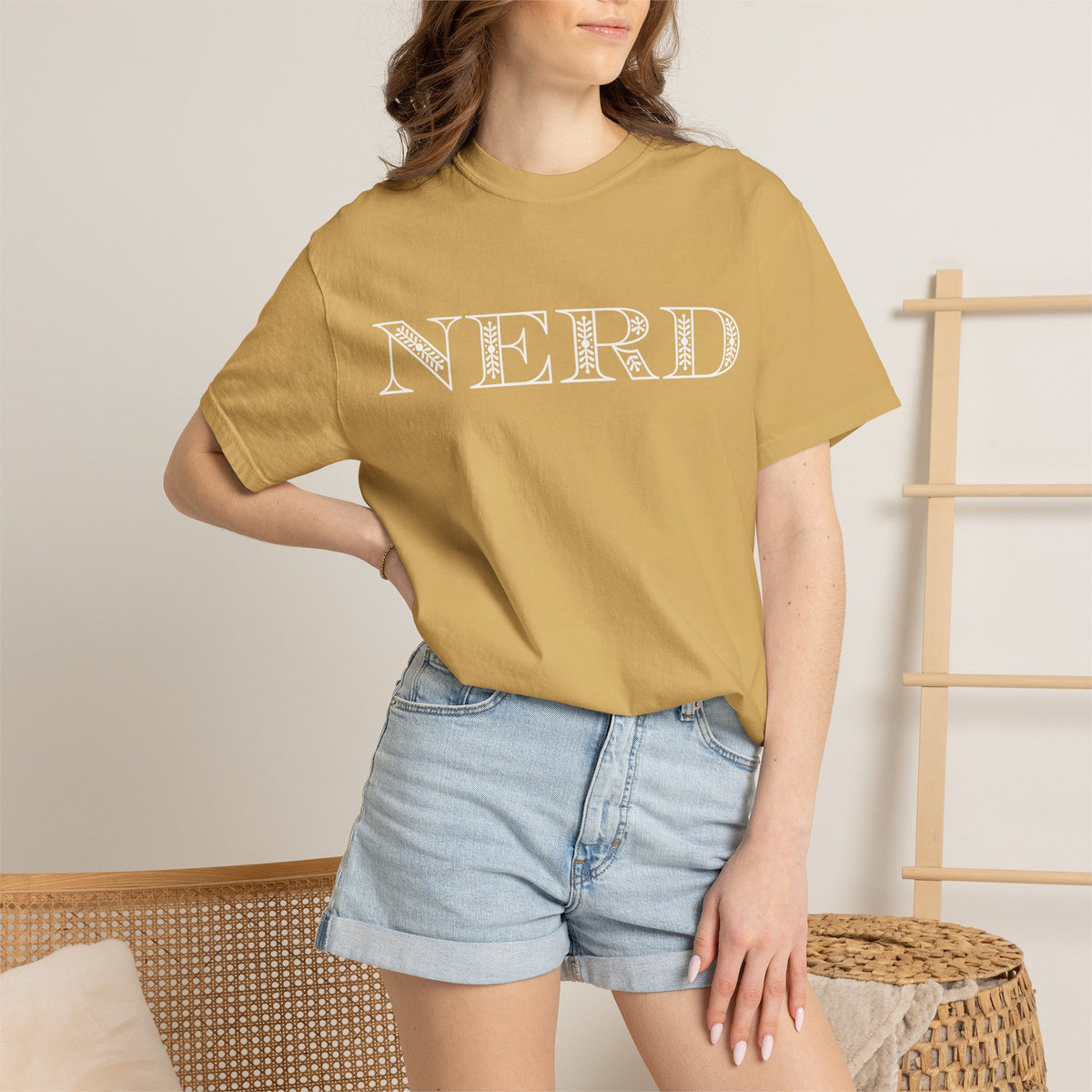 Floral Oversized Nerd T-shirt