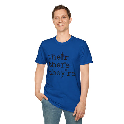 Their, There, They're Softstyle T-Shirt - Nerd Stuff