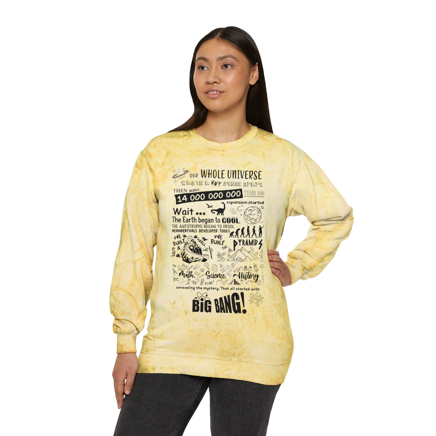 Big Bang Theory Theme Song Tie Dye Sweatshirt - Big Bang Theory