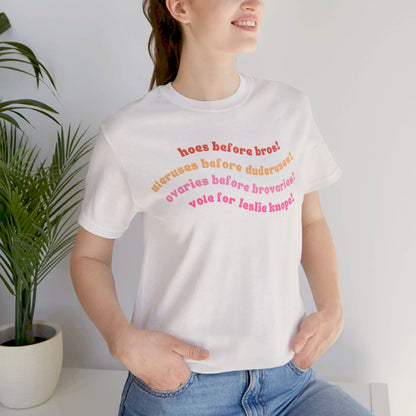 Hoes Before Bros - Parks and Rec T-shirt