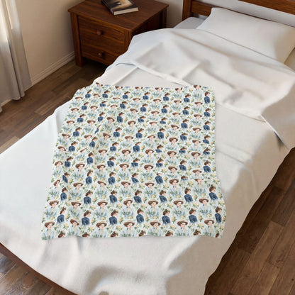 Velveteen Plush - Emma M Lion Throw Blanket