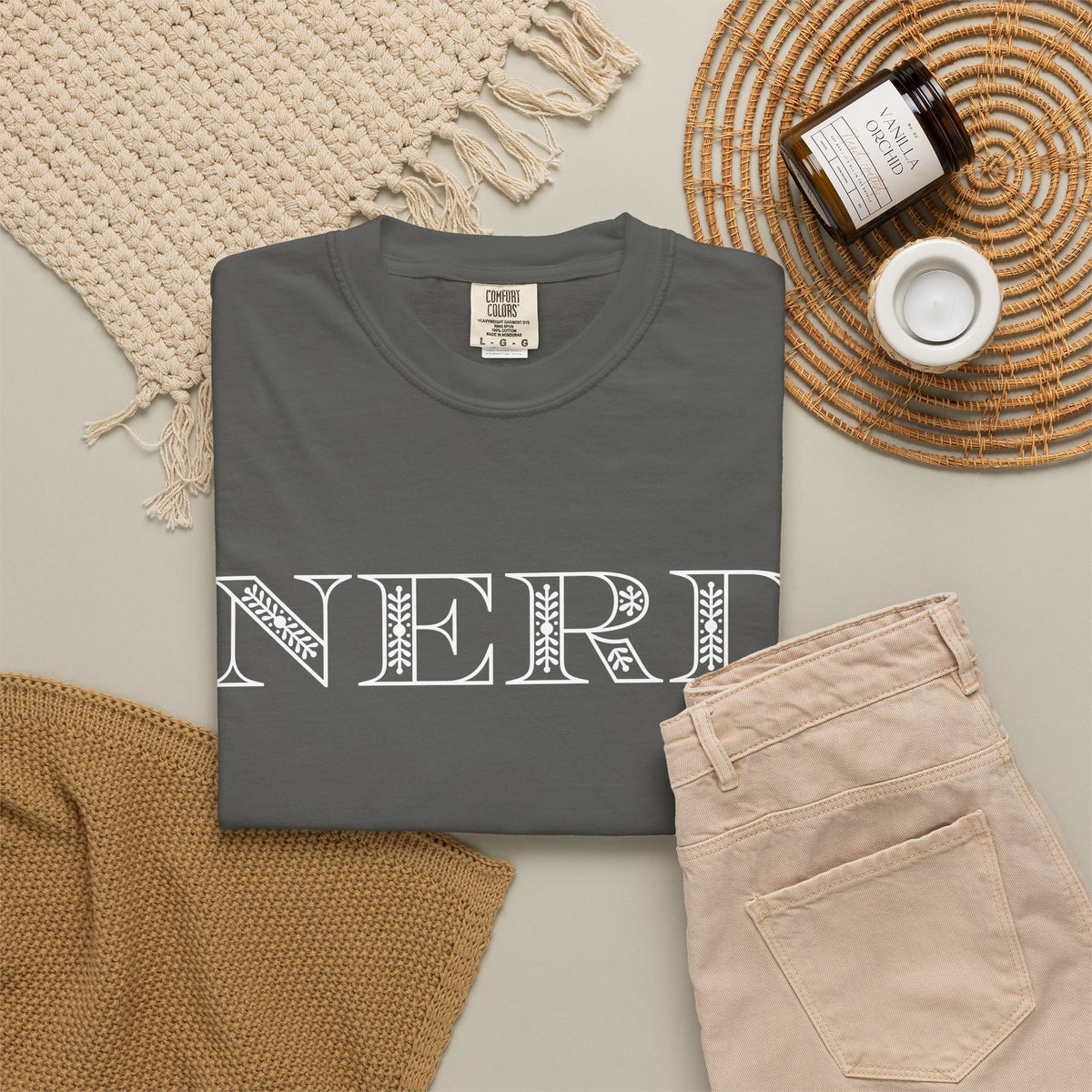 Floral Oversized Nerd T-shirt