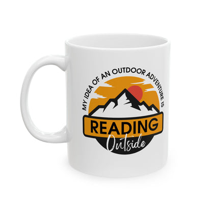 Reading Outside - Book Lovers Coffee Mug