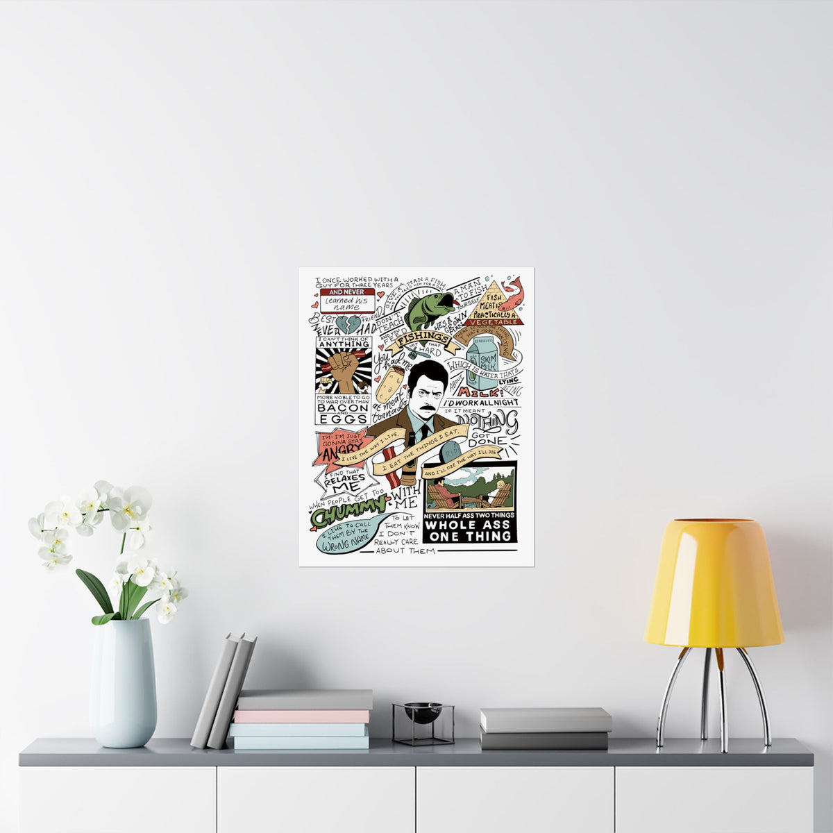 Ron Swanson Quotes - Parks & Rec Poster