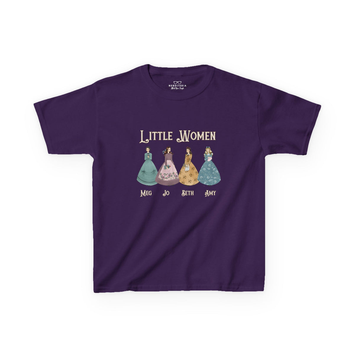 All Dressed Up - Little Women Kids' T-Shirt