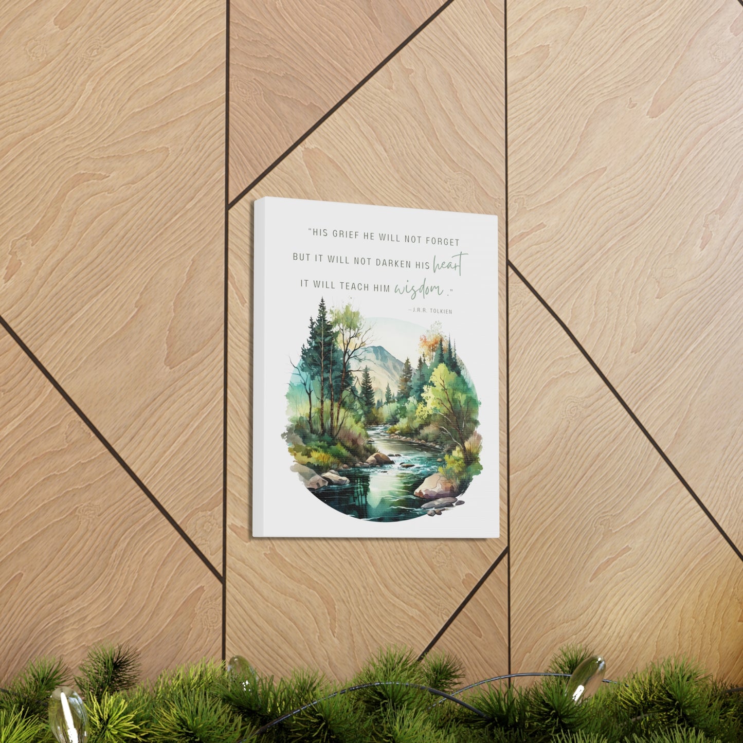 His Grief Will Teach Him Wisdom Canvas Gallery Wrap - Lord of the Rings Wall Art