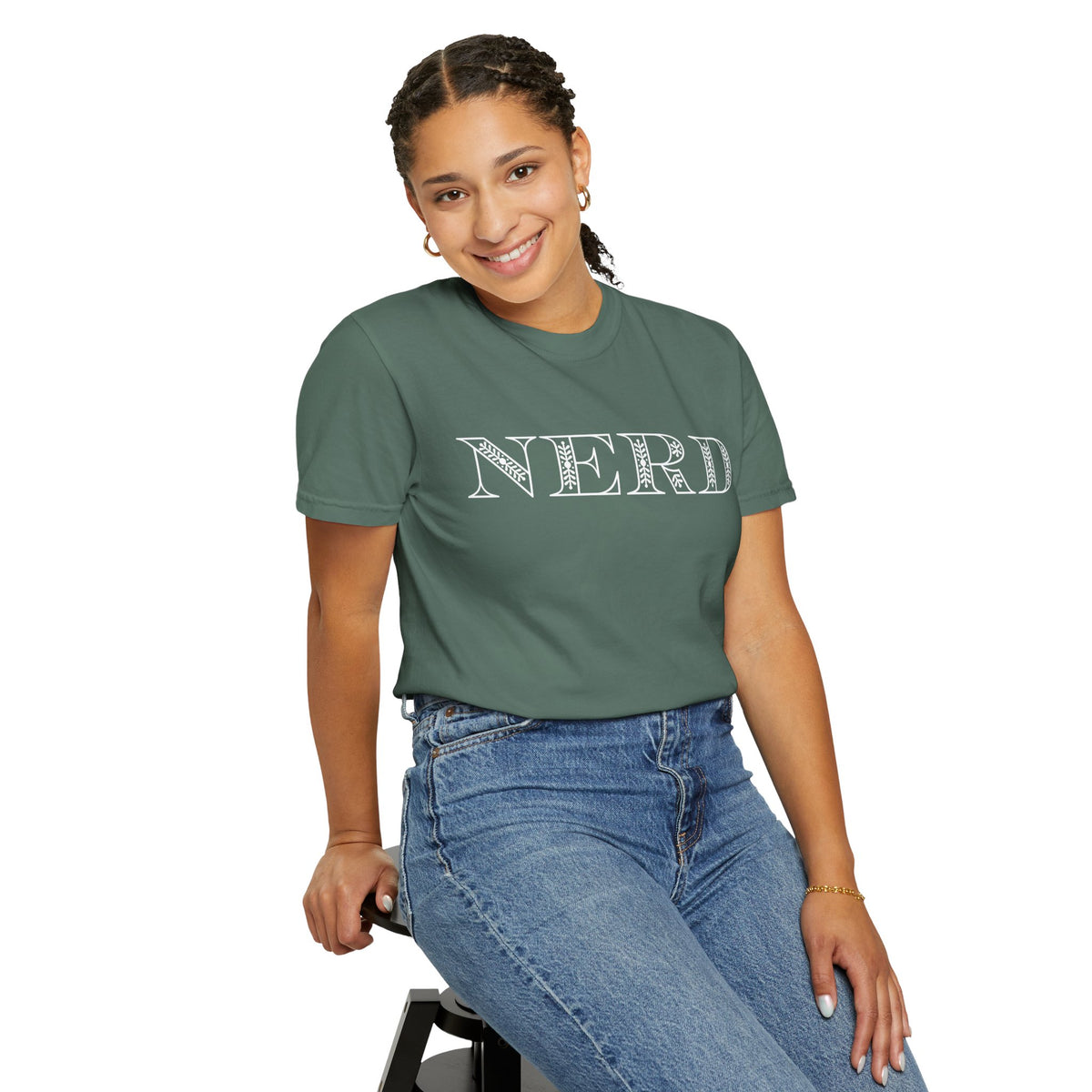 Floral Oversized Nerd T-shirt