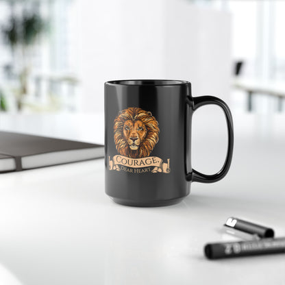 Aslan Courage Dear Heart - Chronicles of Narnia Coffee Mug