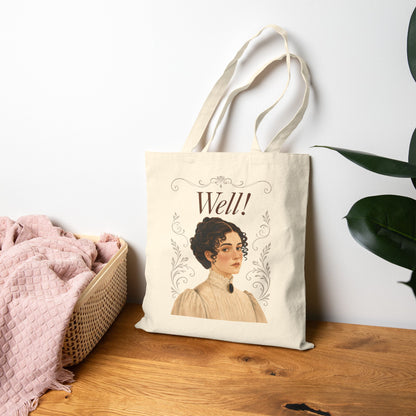 Well! - Emma M Lion Canvas Tote Bag