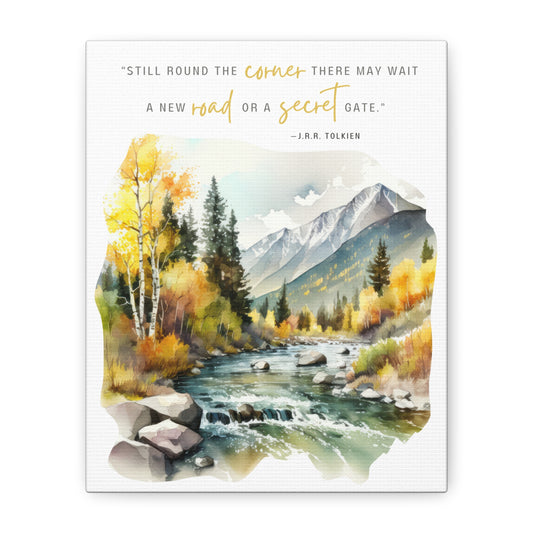 Still Round The Corner Canvas Gallery Wrap - Lord of the Rings Quote Wall Art