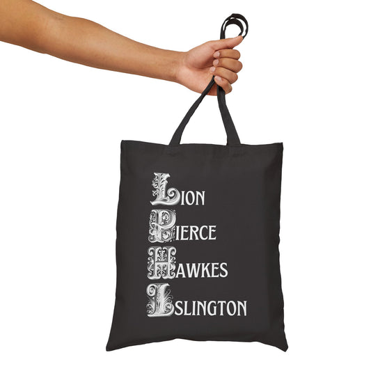 Emma M Lion Fancy Canvas Tote Bag - Book Lovers