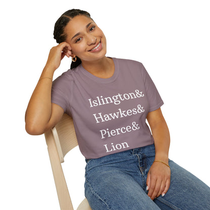 Emma M. Lion Character Names - Book Lovers Softstyle T-Shirt