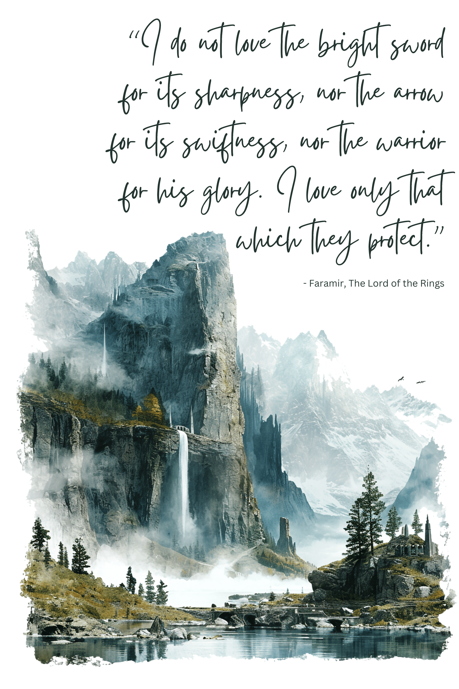 lord of the rings quote art