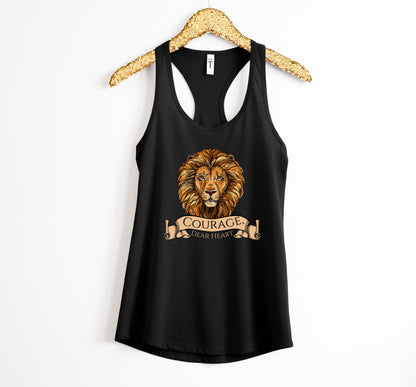 Aslan Courage Dear Heart Racerback Tank - Chronicles of Narnia