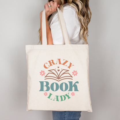 Crazy Book Lady Tote Bag - Book Lovers