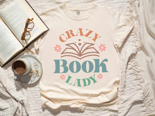 Crazy Book Lady Oversized T-shirt - Book Lovers